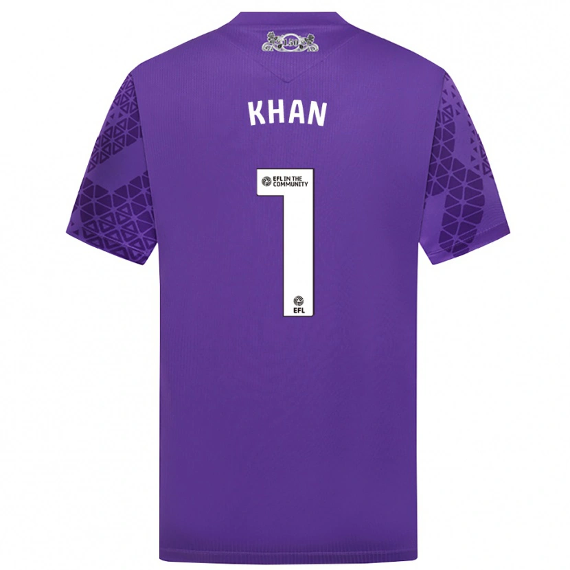 Danxen Dames Adam Khan #1 Paars Wit Keepersshirt 2025/26 T-Shirt België