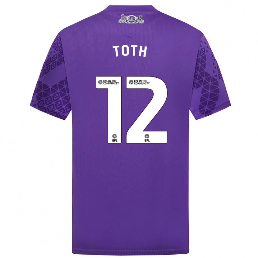 Danxen Dames Balázs Tóth #12 Paars Wit Keepersshirt 2025/26 T-Shirt België