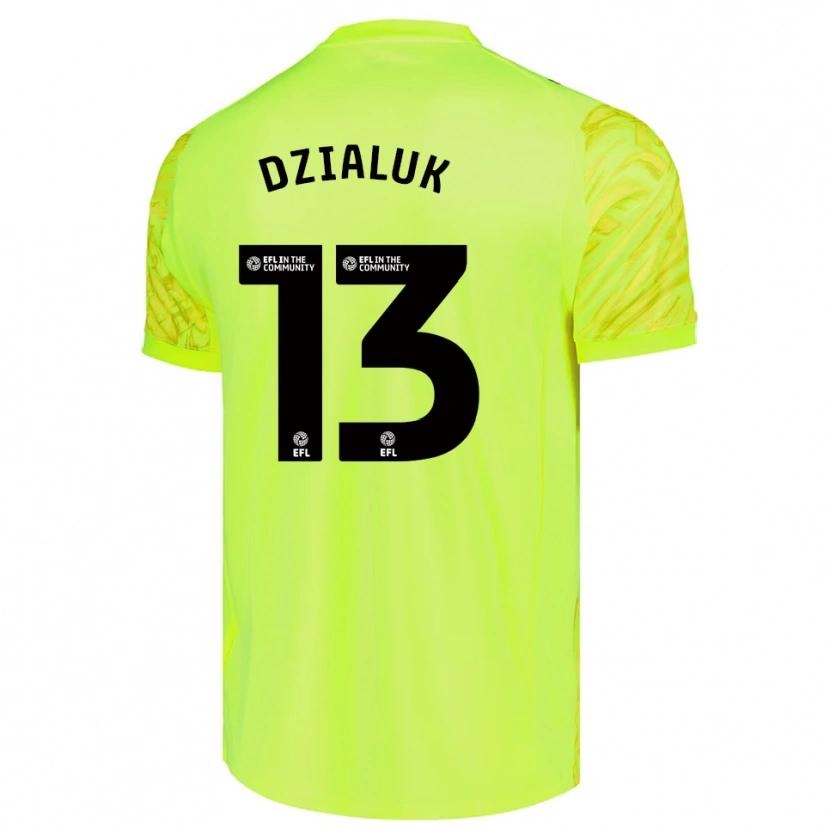 Danxen Dames Cristiano Dzialuk #13 Fluorescerend Groen Keepersshirt 2025/26 T-Shirt België