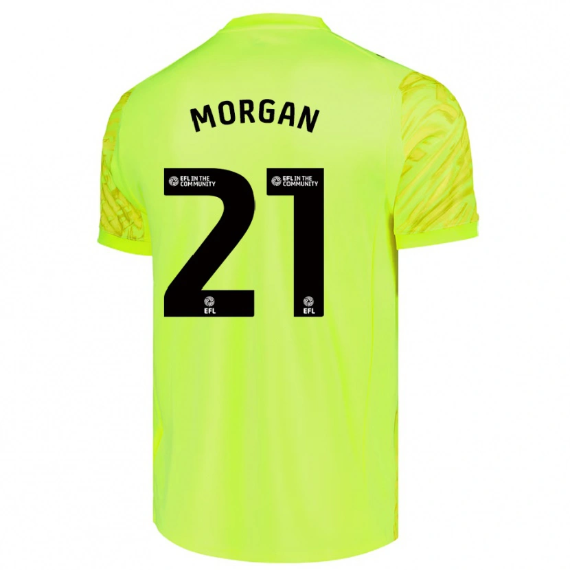 Danxen Dames Sarah Morgan #21 Fluorescerend Groen Keepersshirt 2025/26 T-Shirt België