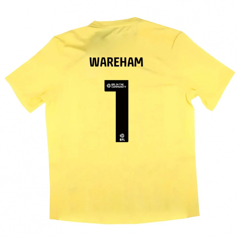 Danxen Dames Laura Wareham #1 Geel Zwart Keepersshirt 2025/26 T-Shirt België