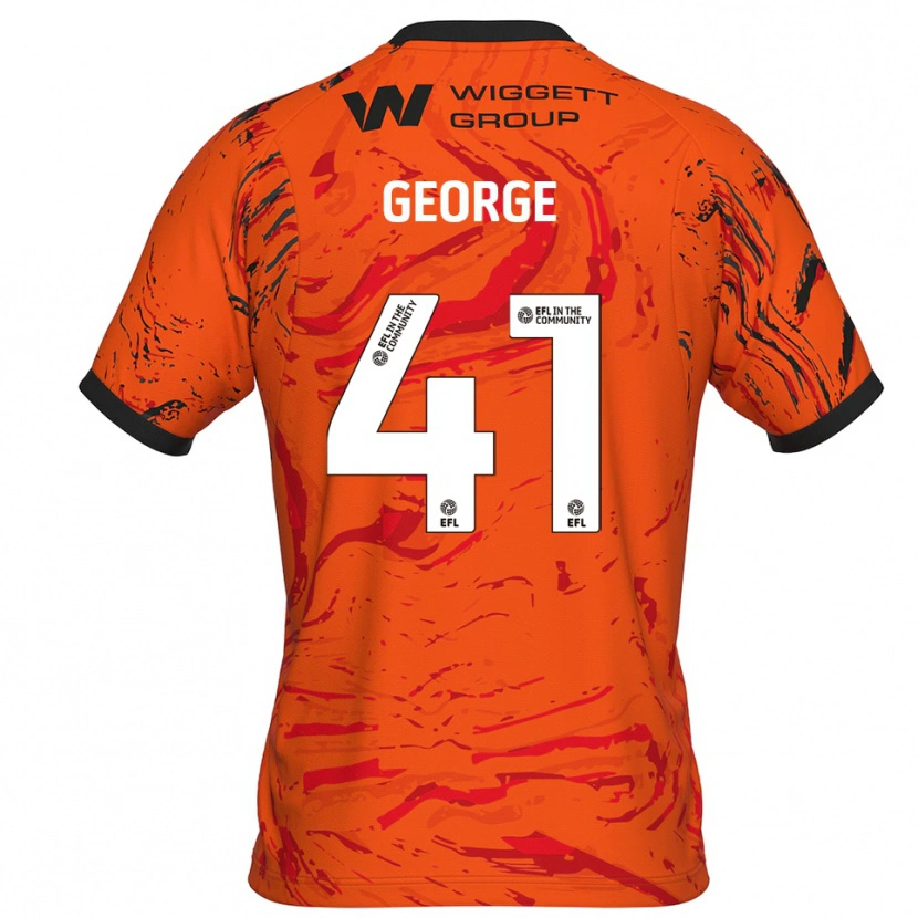 Danxen Dames George Evans #41 Oranje Zwart Keepersshirt 2025/26 T-Shirt België