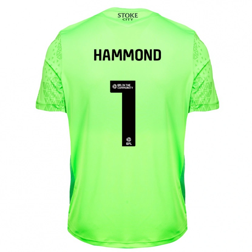 Danxen Dames Alek Hammond #1 Groen Zwart Keepersshirt 2025/26 T-Shirt België