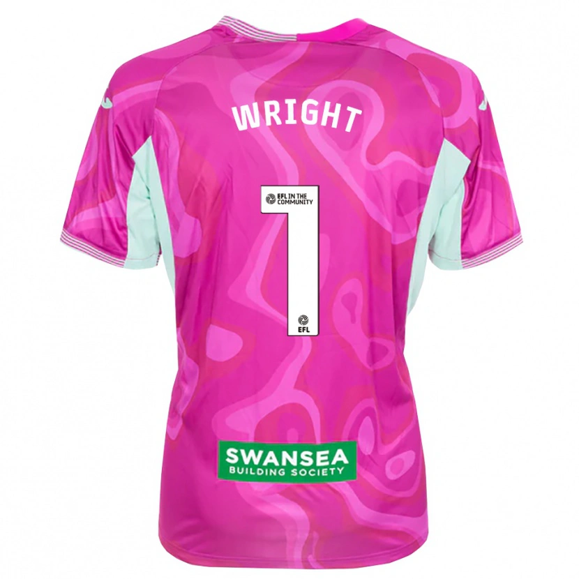 Danxen Dames Tom Wright #1 Magenta Wit Keepersshirt 2025/26 T-Shirt België