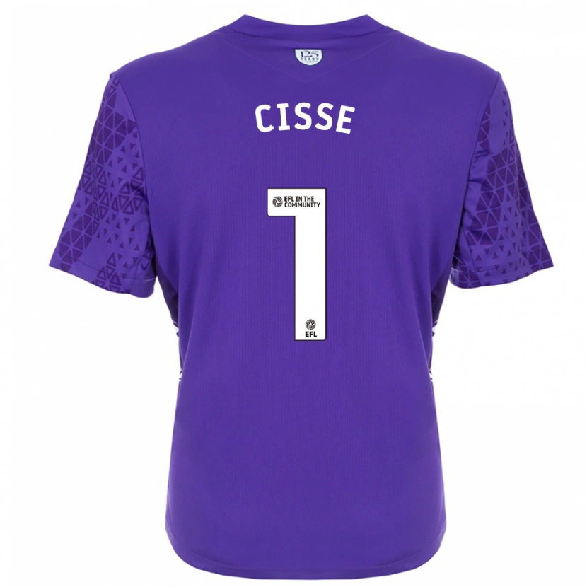 Danxen Dames Ben Cisse #1 Paars Wit Keepersshirt 2025/26 T-Shirt België