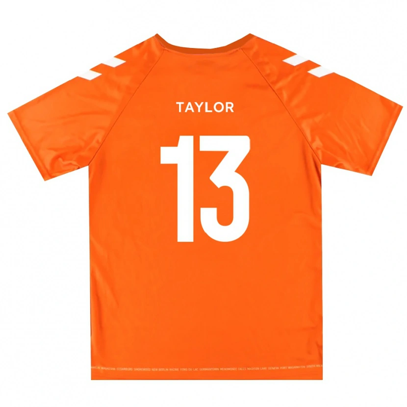 Danxen Dames Sam Taylor #13 Oranje Wit Keepersshirt 2025/26 T-Shirt België