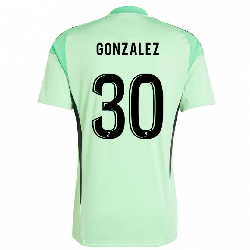 Danxen Dames Matéo Gonzalez #30 Lichtgroen Zwart Keepersshirt 2025/26 T-Shirt België