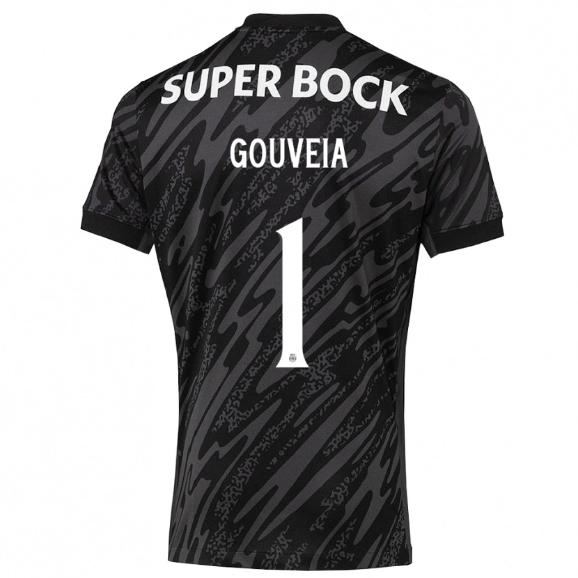Danxen Dames Miguel Gouveia #1 Grijs Zwart Wit Keepersshirt 2025/26 T-Shirt België