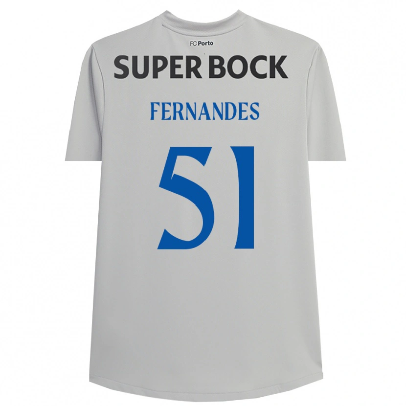 Danxen Dames Diogo Fernandes #51 Lichtgrijs Zwart Keepersshirt 2025/26 T-Shirt België