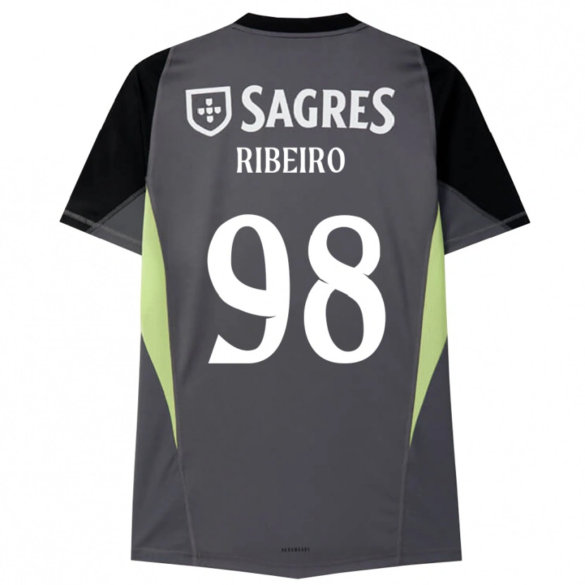 Danxen Dames Ricardo Ribeiro #98 Donkergrijs Zwart Keepersshirt 2025/26 T-Shirt België