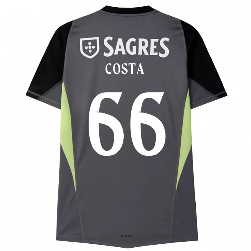 Danxen Dames Rute Costa #66 Donkergrijs Zwart Keepersshirt 2025/26 T-Shirt België