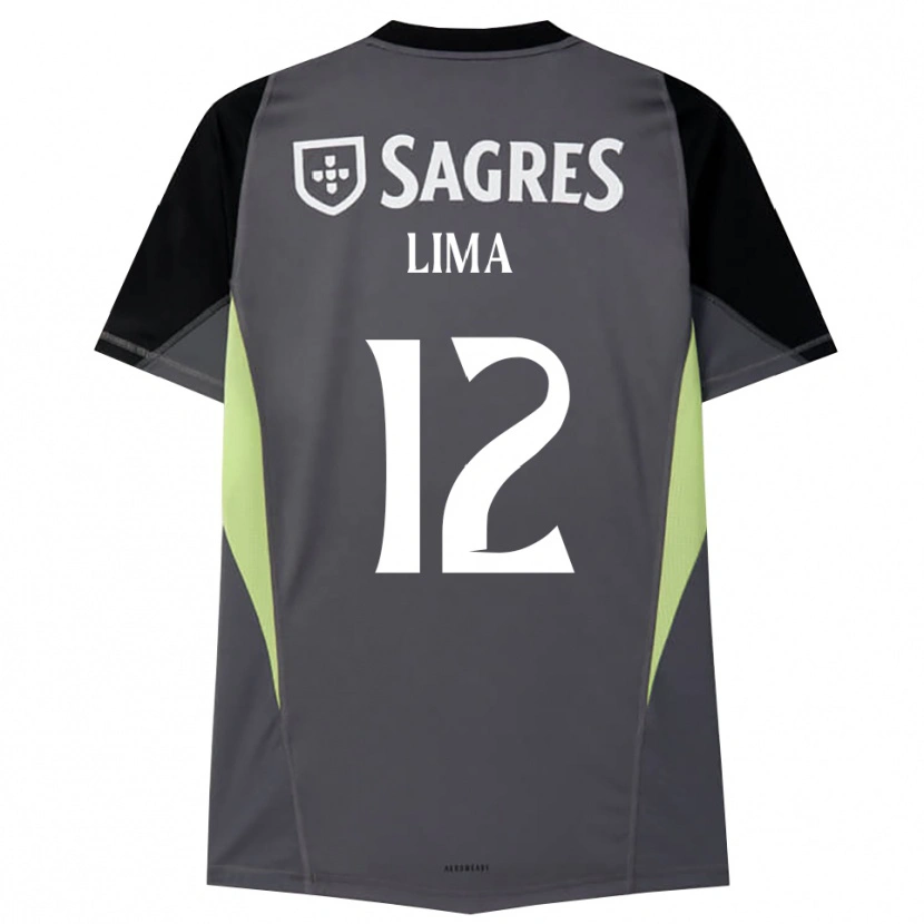 Danxen Dames Thaís Lima #12 Donkergrijs Zwart Keepersshirt 2025/26 T-Shirt België