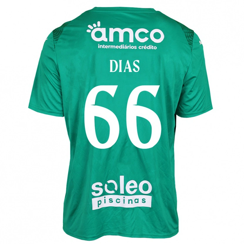 Danxen Dames Gonçalo Dias #66 Groen Wit Keepersshirt 2025/26 T-Shirt België