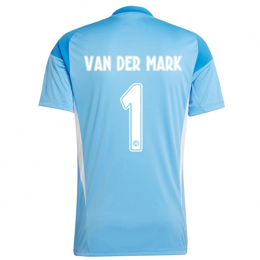 Danxen Dames Jesper van der Mark #1 Lichtblauw Wit Keepersshirt 2025/26 T-Shirt België
