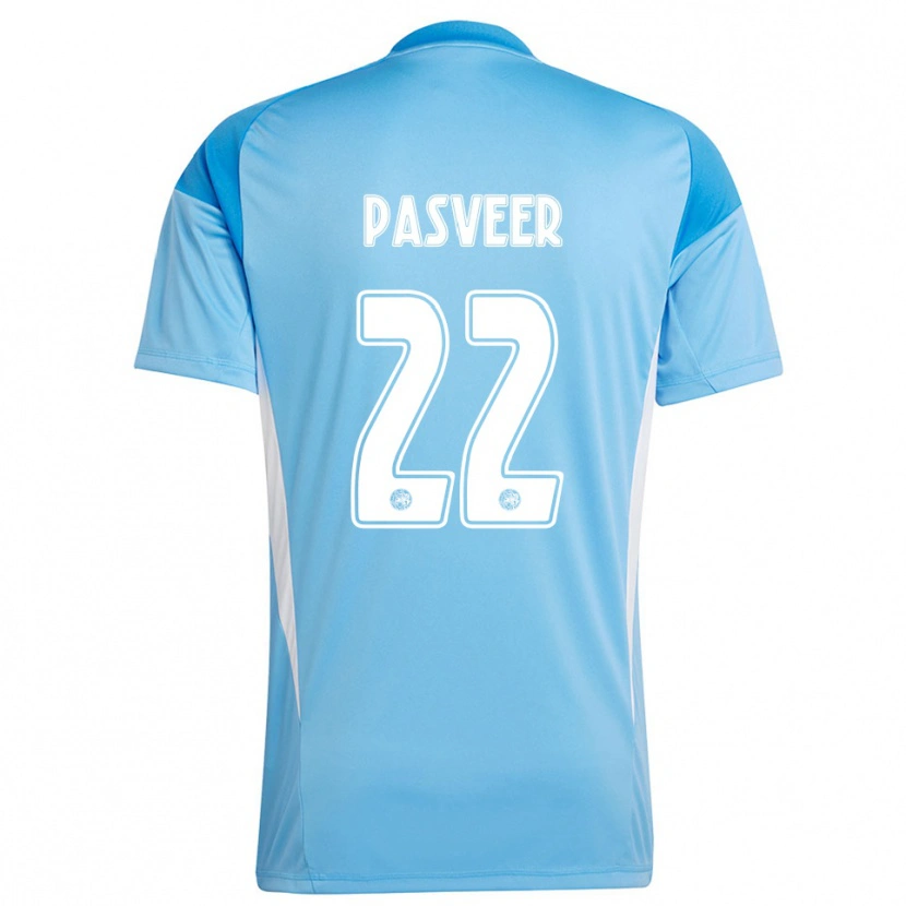Danxen Dames Remko Pasveer #22 Lichtblauw Wit Keepersshirt 2025/26 T-Shirt België