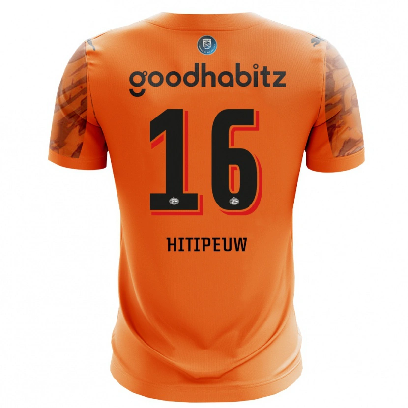Danxen Dames Thaliro Hitipeuw #16 Oranje Zwart Keepersshirt 2025/26 T-Shirt België