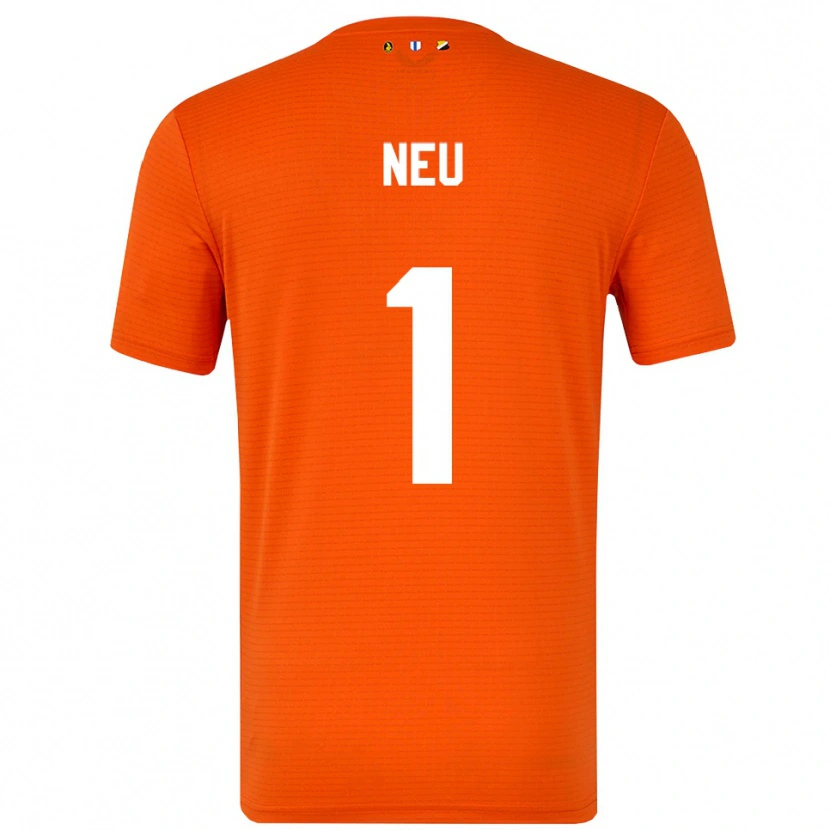 Danxen Dames Luca Neu #1 Oranje Zwart Keepersshirt 2025/26 T-Shirt België