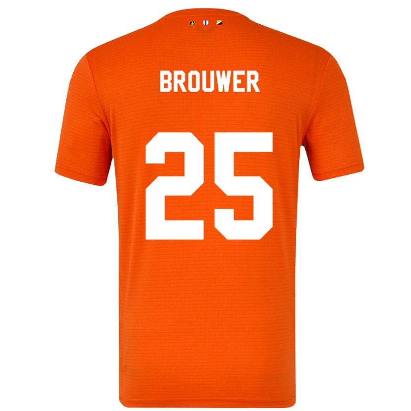 Danxen Dames Michael Brouwer #25 Oranje Zwart Keepersshirt 2025/26 T-Shirt België