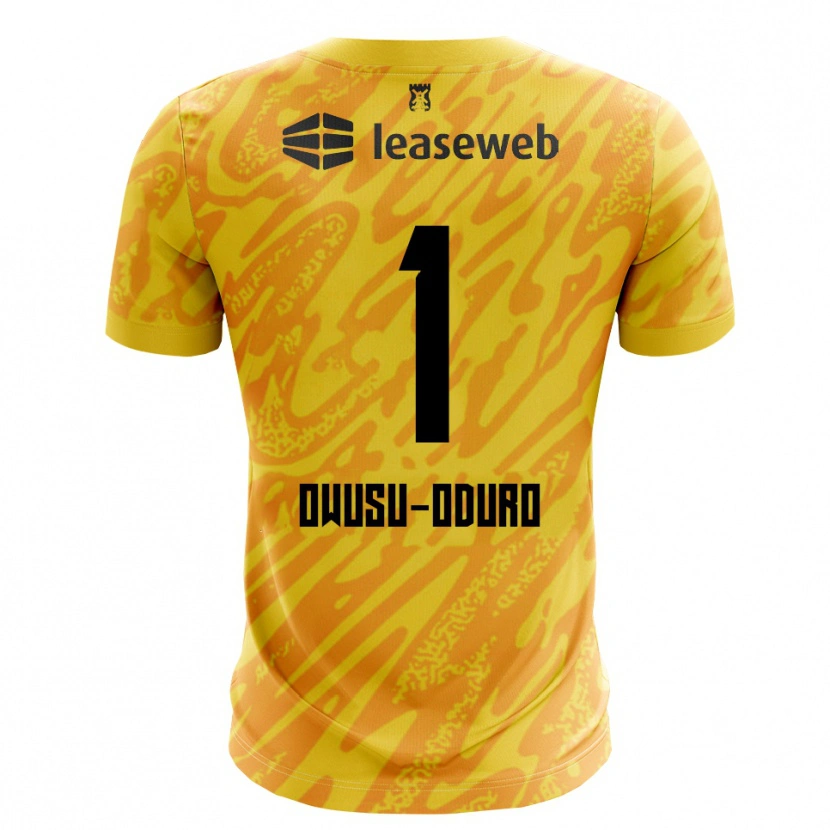 Danxen Dames Rome Jayden Owusu-Oduro #1 Oranje Geel Zwart Keepersshirt 2025/26 T-Shirt België