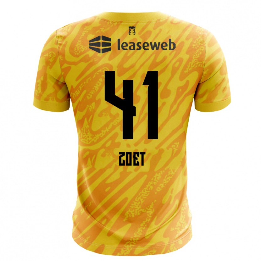 Danxen Dames Jeroen Zoet #41 Oranje Geel Zwart Keepersshirt 2025/26 T-Shirt België