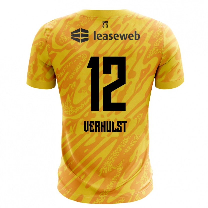 Danxen Dames Hobie Verhulst #12 Oranje Geel Zwart Keepersshirt 2025/26 T-Shirt België