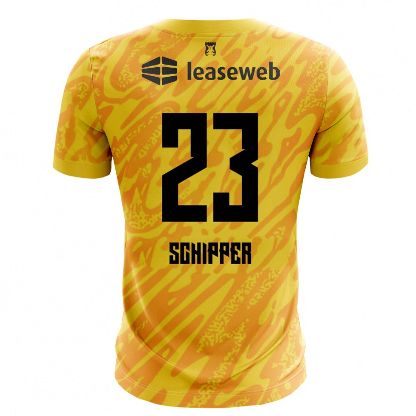 Danxen Dames Jur Schipper #23 Oranje Geel Zwart Keepersshirt 2025/26 T-Shirt België