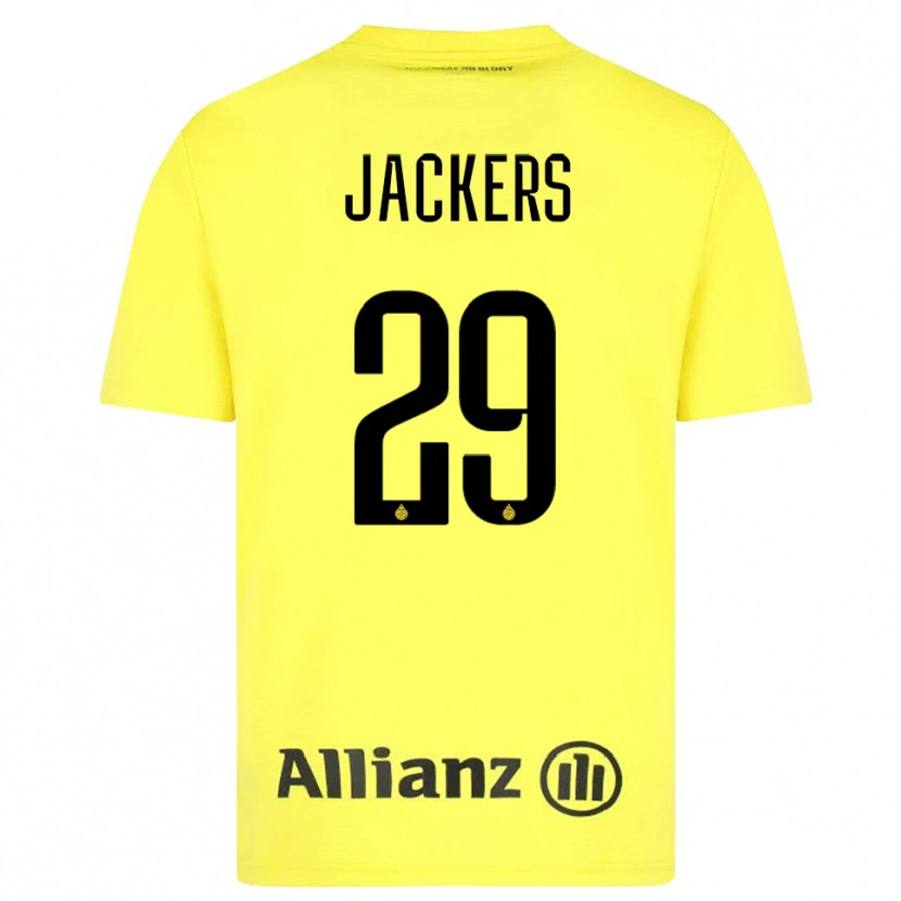 Danxen Dames Nordin Jackers #29 Geel Zwart Keepersshirt 2025/26 T-Shirt België