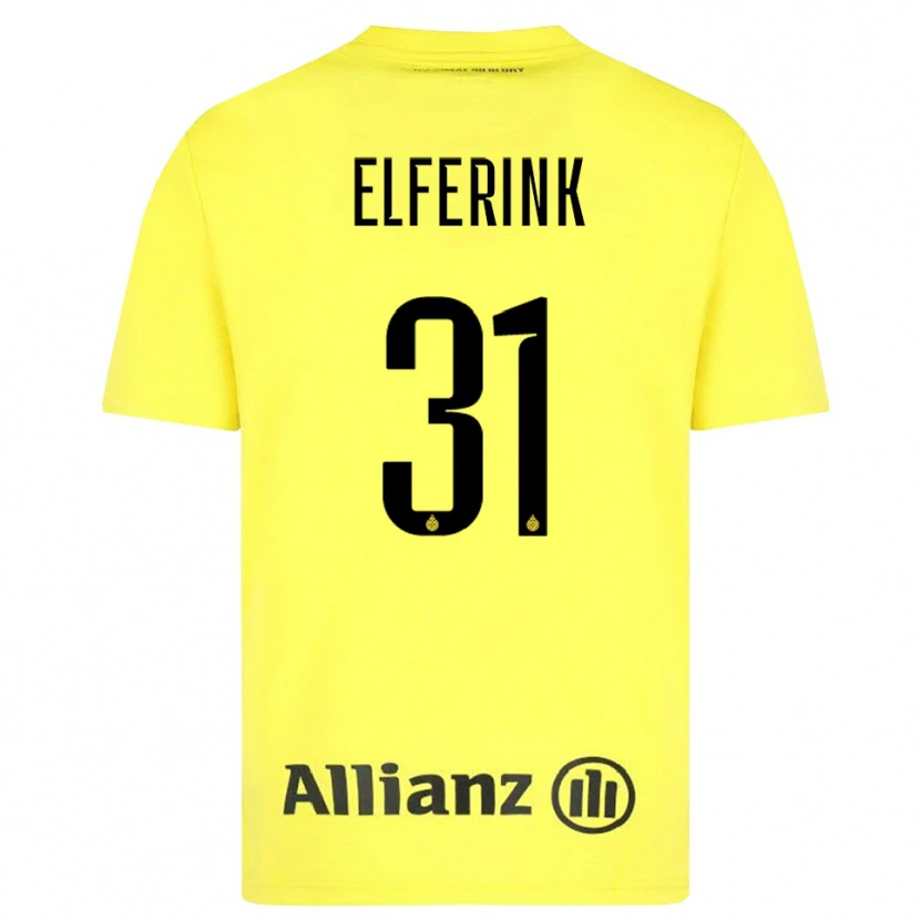 Danxen Dames Marie Elferink #31 Geel Zwart Keepersshirt 2025/26 T-Shirt België