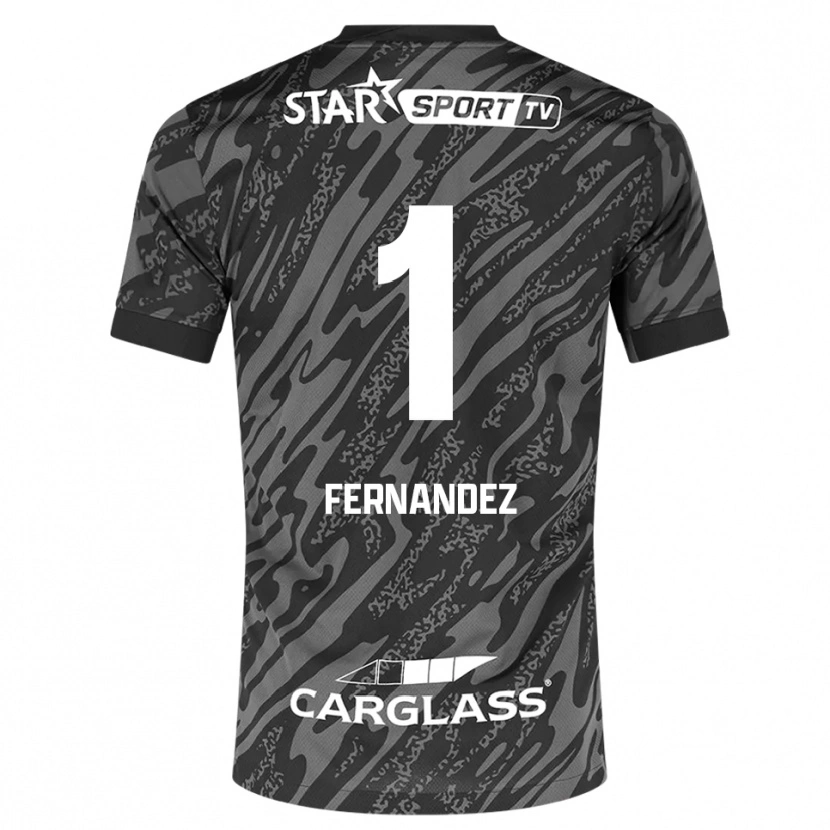 Danxen Dames Elias Gonzalez Fernandez #1 Donkergrijs Zwart Keepersshirt 2025/26 T-Shirt België