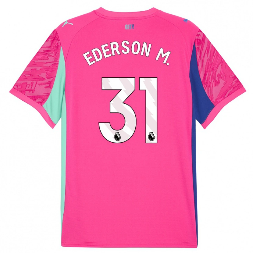 Danxen Dames Ederson #31 Roze Roze Keepersshirt 2025/26 T-Shirt België