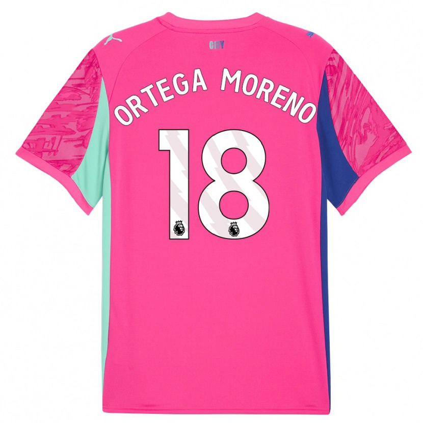 Danxen Dames Stefan Ortega #18 Roze Roze Keepersshirt 2025/26 T-Shirt België