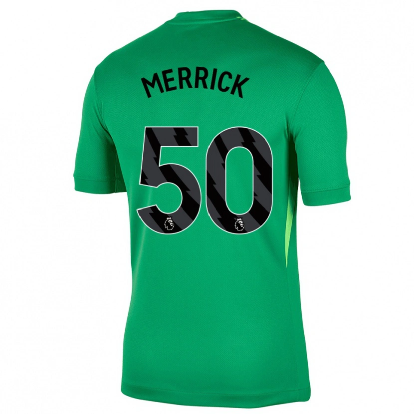 Danxen Dames Max Merrick #50 Groen Zwart Keepersshirt 2025/26 T-Shirt België