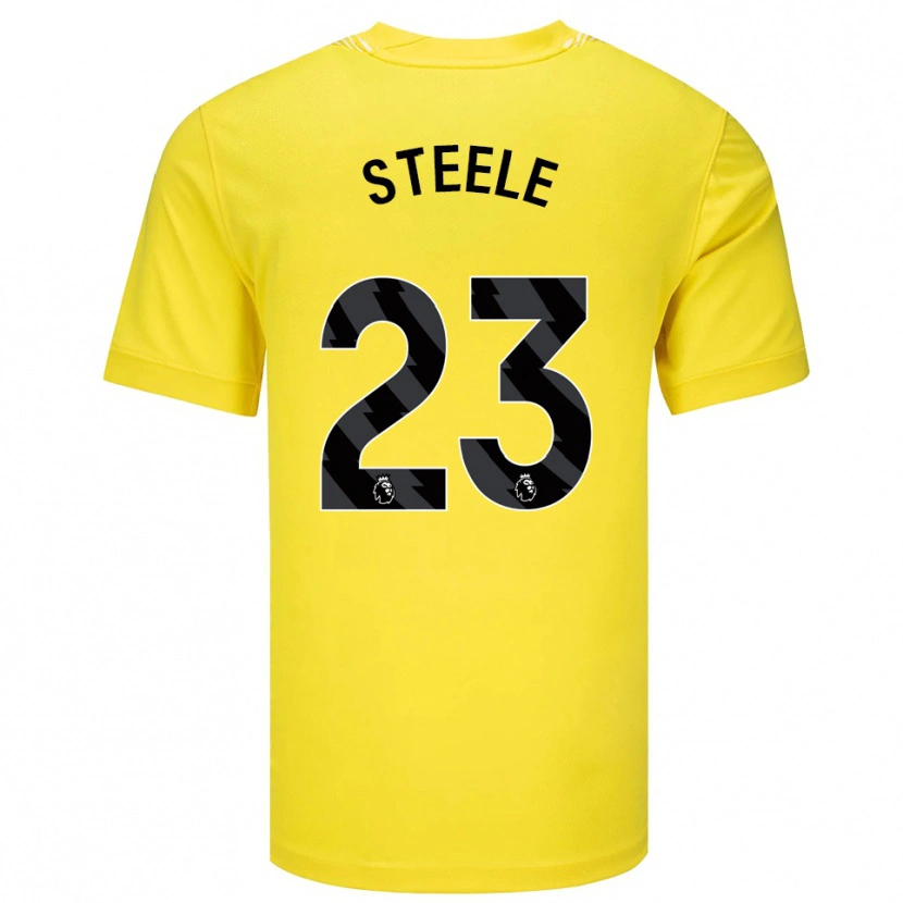 Danxen Dames Jason Steele #23 Geel Zwart Keepersshirt 2025/26 T-Shirt België