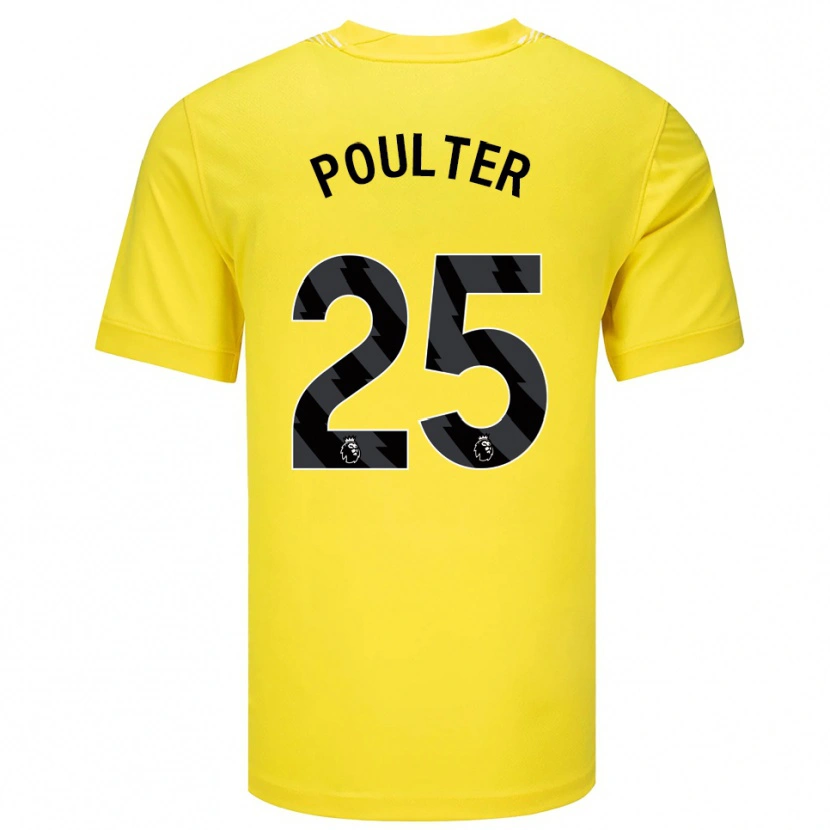 Danxen Dames Hannah Poulter #25 Geel Zwart Keepersshirt 2025/26 T-Shirt België