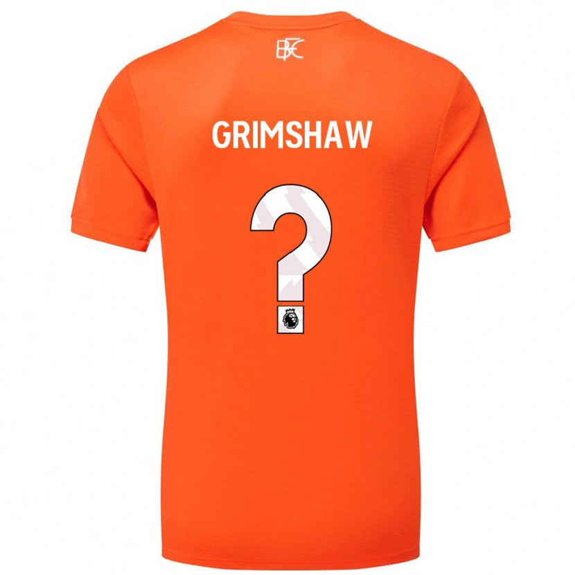 Danxen Dames Harry Grimshaw #0 Oranje Wit Keepersshirt 2025/26 T-Shirt België