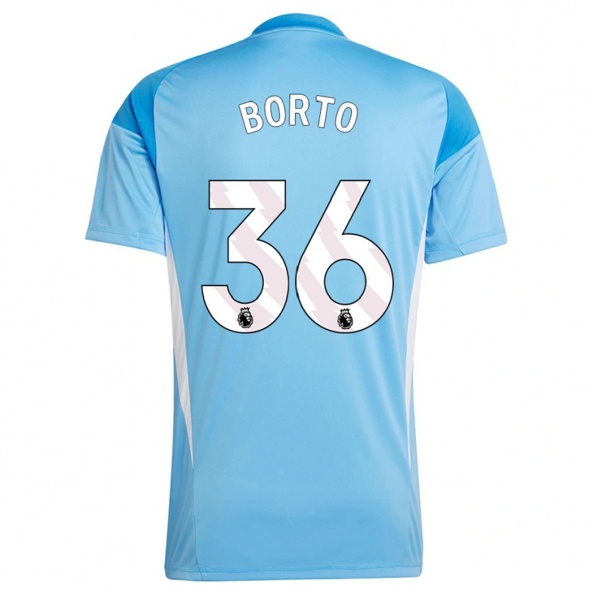 Danxen Dames Alex Borto #36 Blauw Wit Keepersshirt 2025/26 T-Shirt België