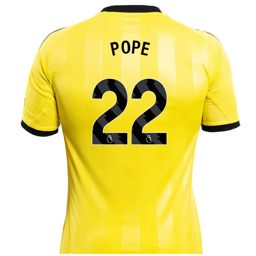 Danxen Dames Nick Pope #22 Geel Zwart Keepersshirt 2025/26 T-Shirt België