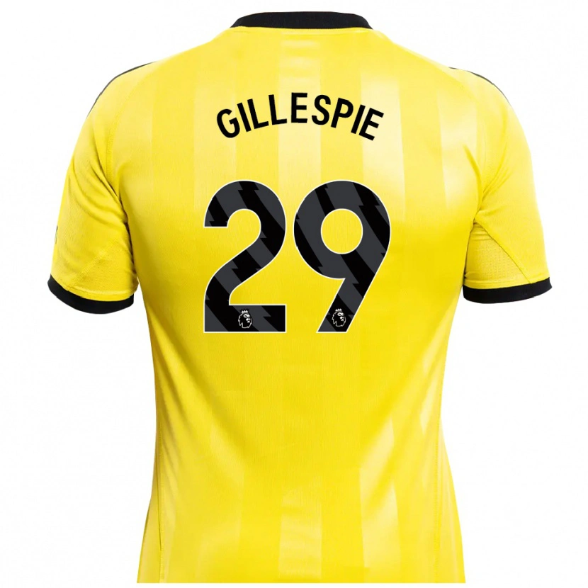 Danxen Dames Mark Gillespie #29 Geel Zwart Keepersshirt 2025/26 T-Shirt België