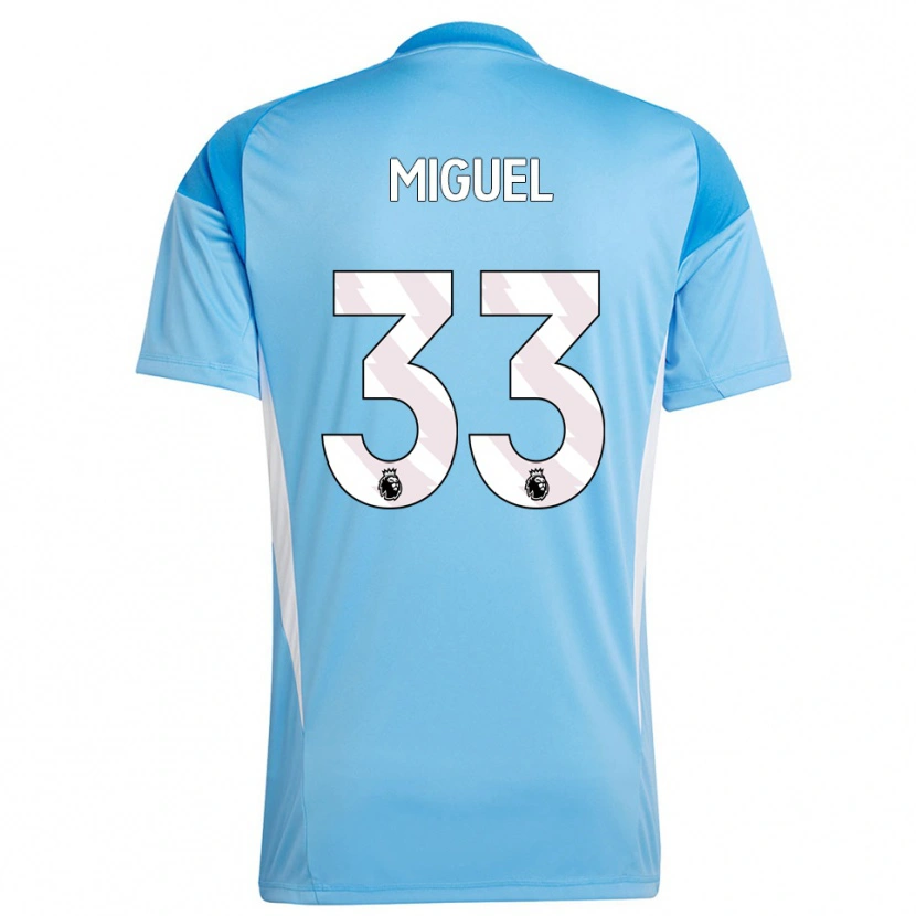 Danxen Dames Carlos Miguel #33 Blauw Wit Keepersshirt 2025/26 T-Shirt België