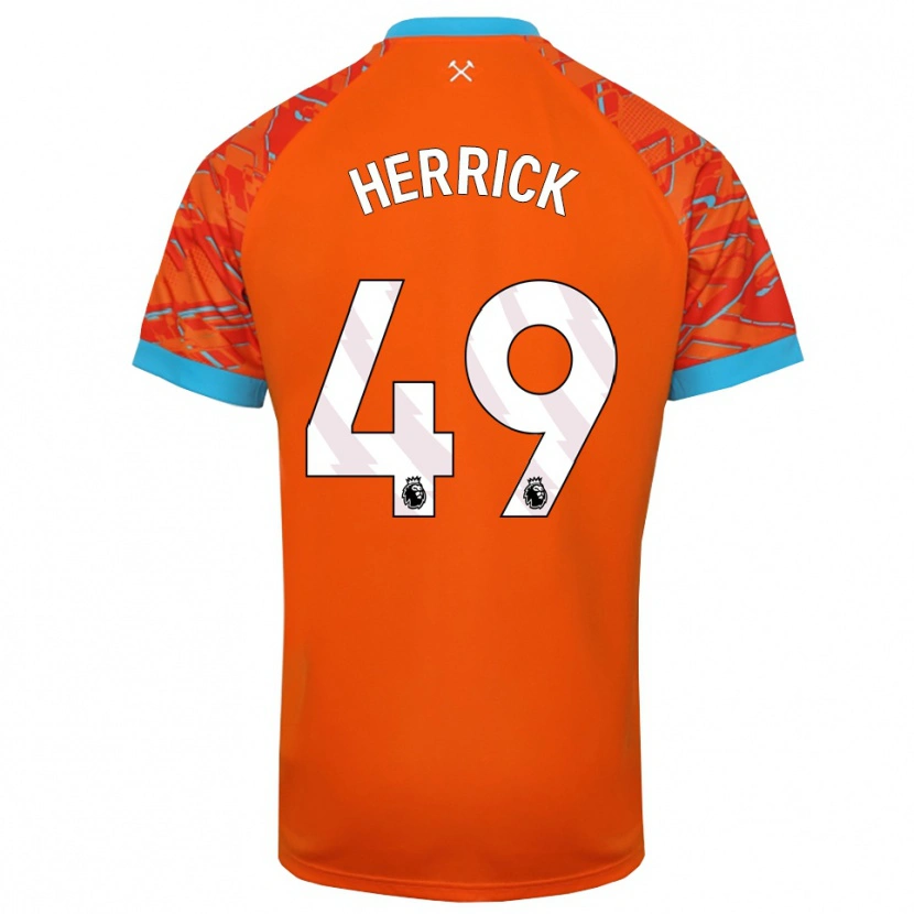 Danxen Dames Finlay Herrick #49 Oranje Wit Keepersshirt 2025/26 T-Shirt België