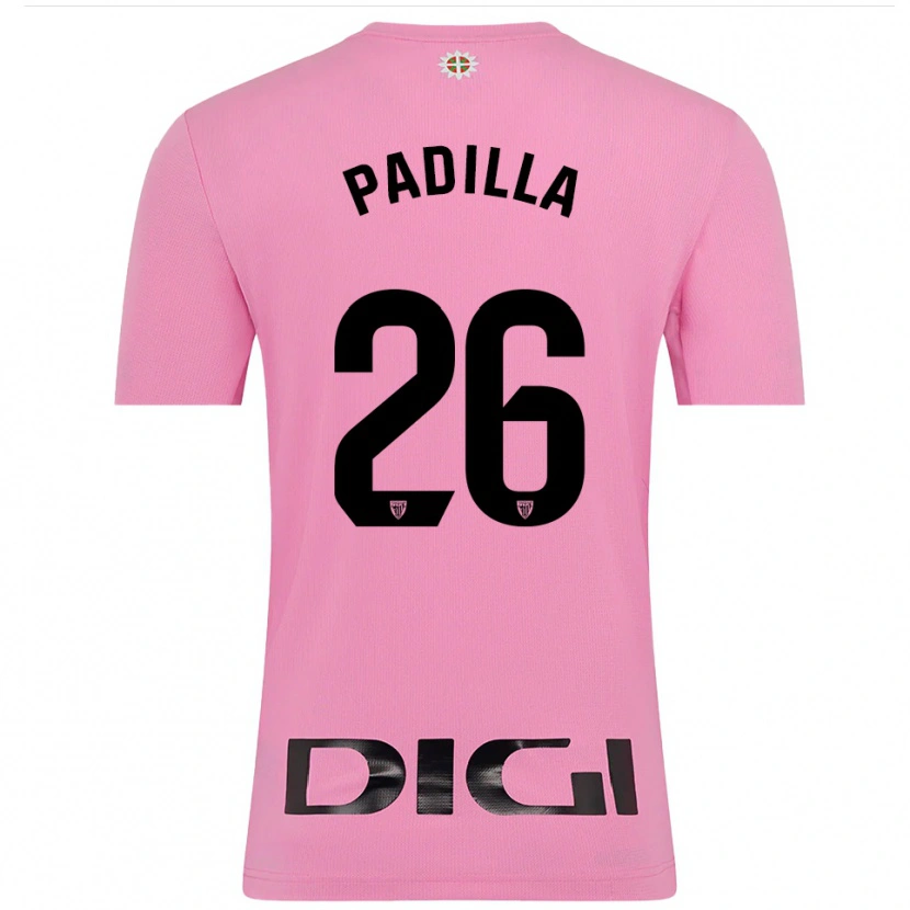 Danxen Dames Álex Padilla #26 Roze Zwart Keepersshirt 2025/26 T-Shirt België