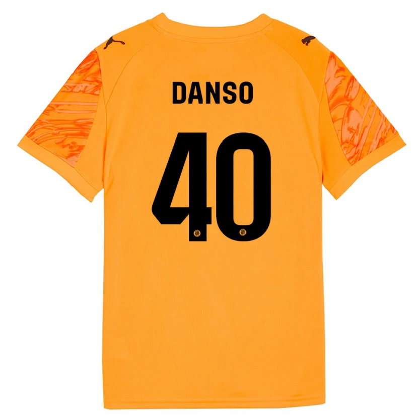Danxen Dames Jordi Danso #40 Oranje Zwart Keepersshirt 2025/26 T-Shirt België