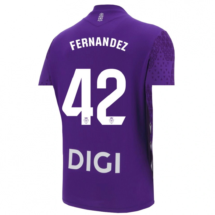 Danxen Dames Rafa Fernández #42 Paars Wit Keepersshirt 2025/26 T-Shirt België