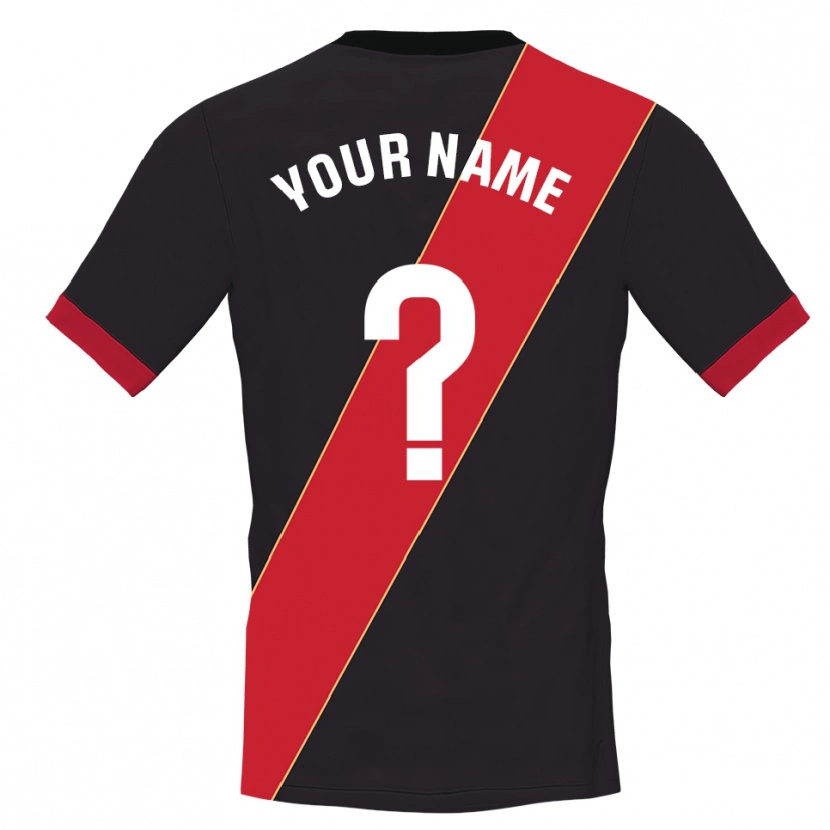 Danxen Dames Rayo Vallecano Zwart Rood Keepersshirt 2025/26 T-Shirt België