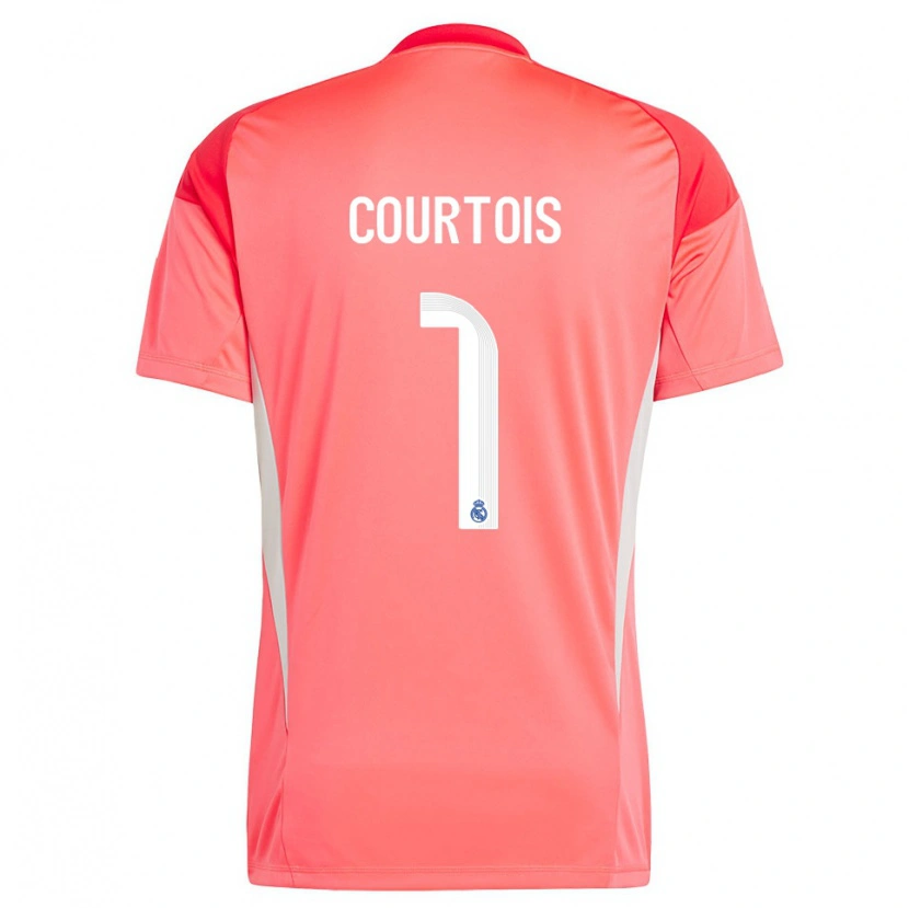 Danxen Dames Thibaut Courtois #1 Oranjerood Wit Keepersshirt 2025/26 T-Shirt België