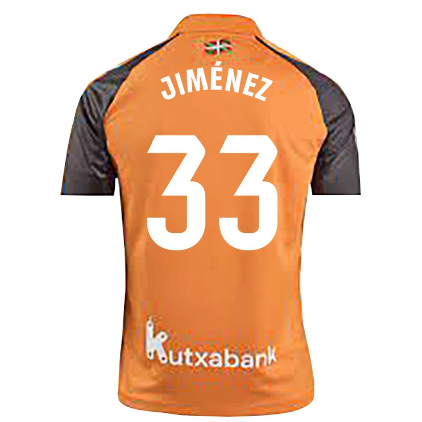 Danxen Dames Javier Jiménez #33 Zwart Oranje Keepersshirt 2025/26 T-Shirt België
