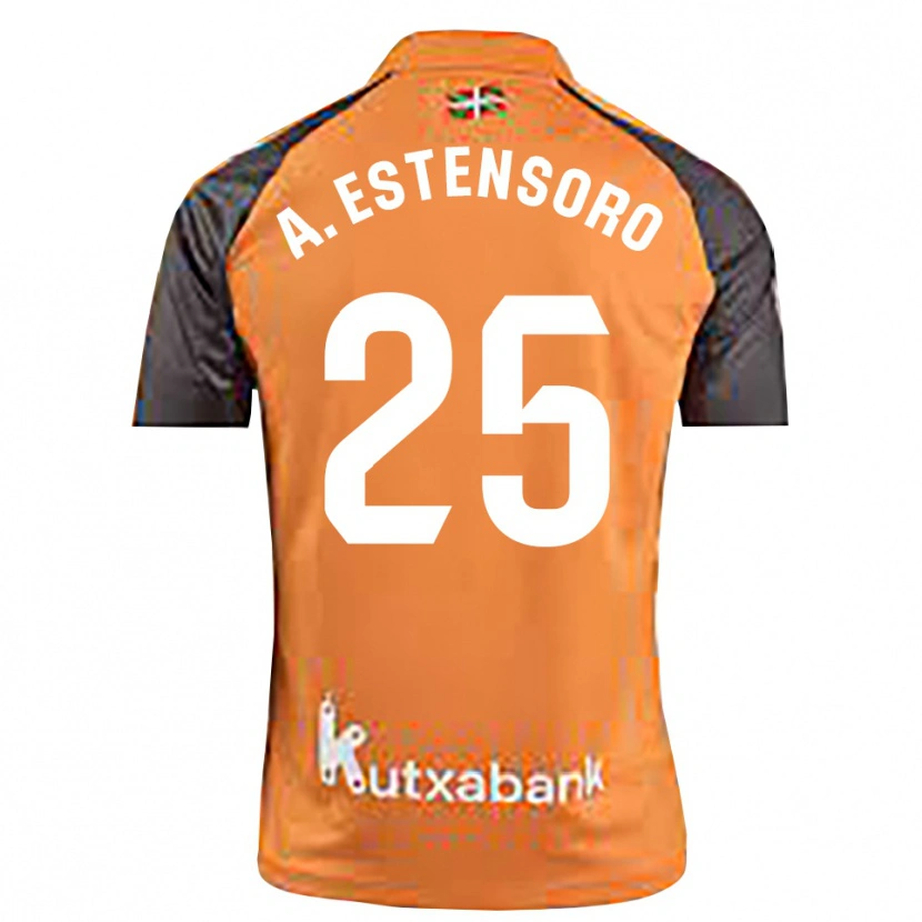 Danxen Dames Alazne Estensoro #25 Zwart Oranje Keepersshirt 2025/26 T-Shirt België