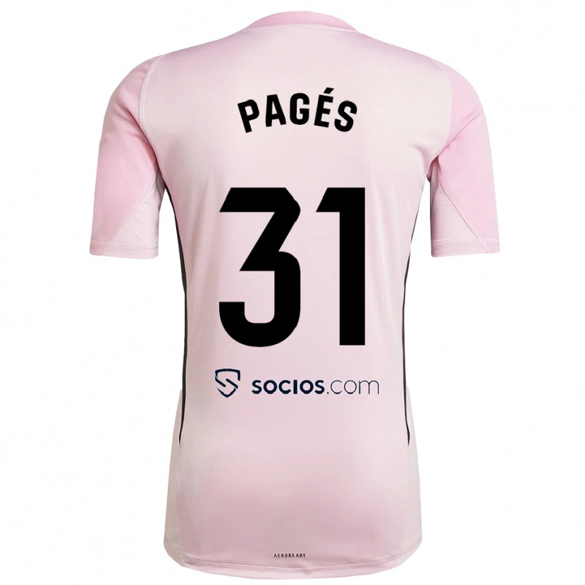 Danxen Dames Lukas Pagés #31 Roze Zwart Keepersshirt 2025/26 T-Shirt België