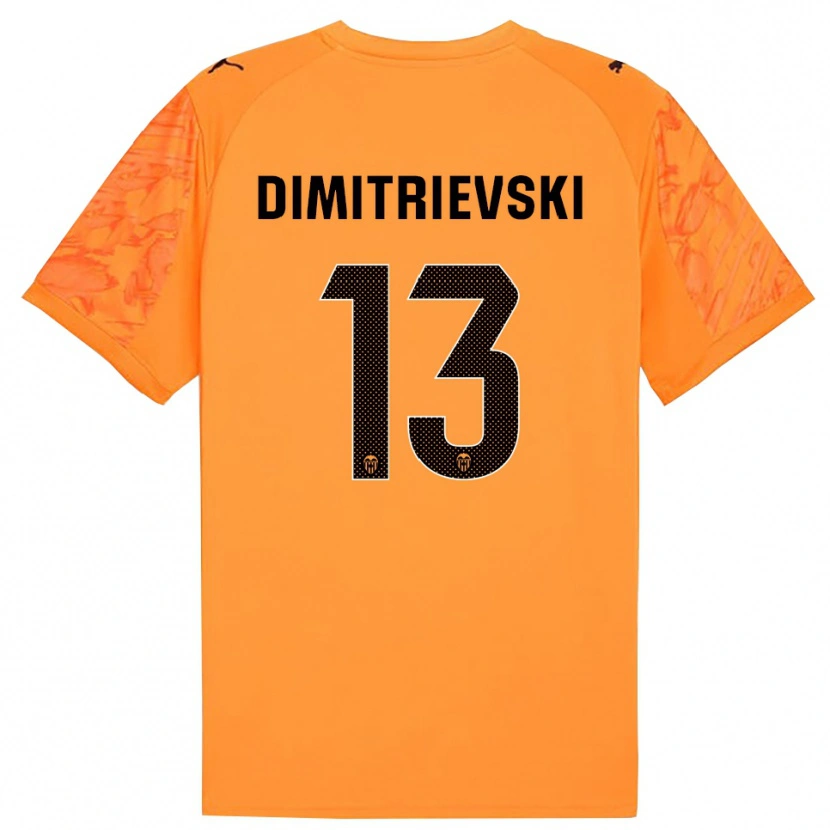 Danxen Dames Stole Dimitrievski #13 Oranje Zwart Keepersshirt 2025/26 T-Shirt België
