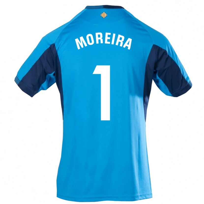 Danxen Dames Yago Moreira #1 Blauw Wit Keepersshirt 2025/26 T-Shirt België